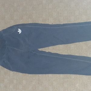 Navy blue adidas sweatpants